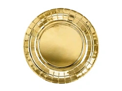 Paper Plates "Gold", 18 cm, 6 pcs