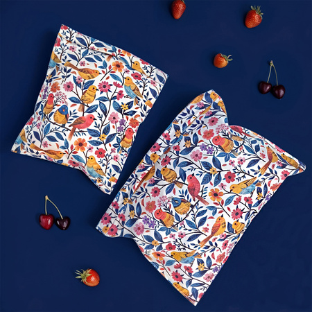 Beeswax bags “Birds” L 23×32 cm, 1 pc