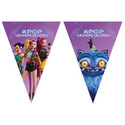 Girlanda flagi papierowe K-POP 2,3m 1 szt.