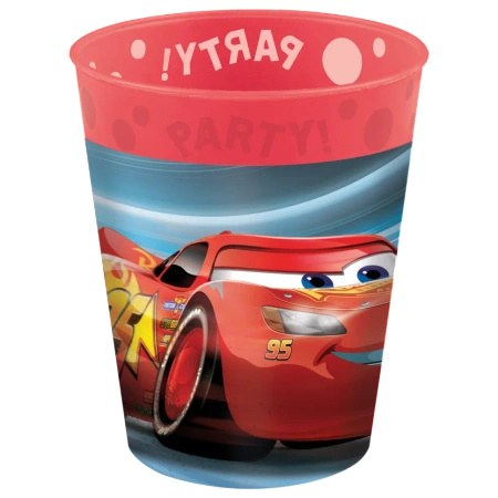 Kubki wielorazowe "Auta / Cars" 250 ml, 4 szt.