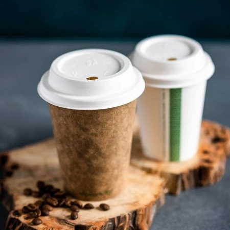 Lid made of sugar cane for cup diameter 90 mm 50 pcs.