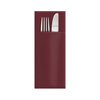 Premium Airlaid cutlery bags-serviettes, maroon, 40 x 32 cm 50 pcs.
