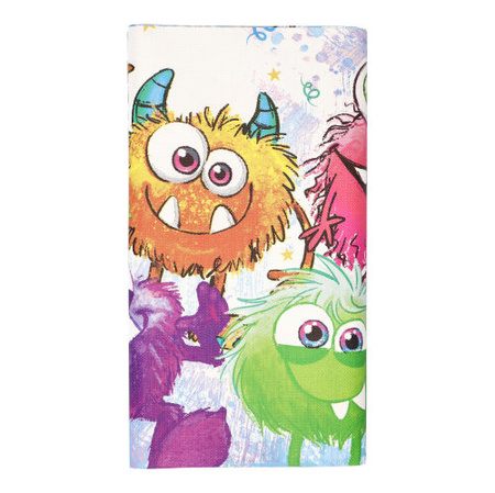 Obrus papierowy składany "Funny Monsters" 120 x 180 cm 1 szt.