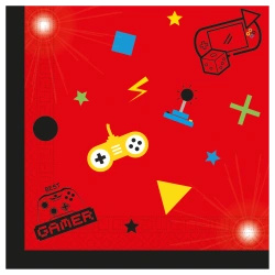 Serwetki 2-warstwowe "Gaming Party", 33 x 33 cm, 20 szt.
