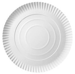 Paper plate white round 26 cm 100 pcs.