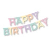 Paper garland "Happy Birthday", length 1,8 m, height 13,8 cm, 1 pcs.