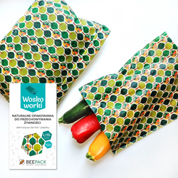 Beeswax bags "Forest" set L+XL 1 pc.