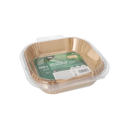 Paper liners for air fryer, 16 x 16 x 4.5 cm, 100 pcs