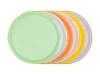Paper Plates "Assorted Colors", 21 cm, 6 pcs