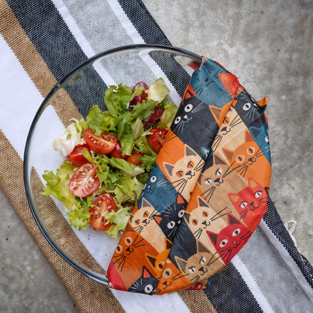 Woskowijka "Koty" rozmiar "M" 25 x 25 cm 1 szt.