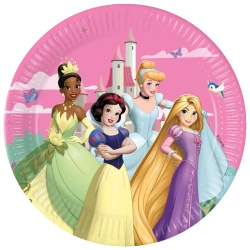 Talerze papierowe "Księżniczki Disney'a", 23 cm, 8 szt.