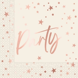 2-ply napkins “Rose Party”, 33 × 33 cm, 20 pcs