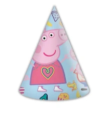 Paper Party Hats Peppa Pig 6 pcs