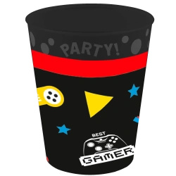 Kubki wielorazowe "Gaming Party" 250 ml, 4 szt.
