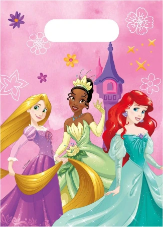 Plastic bags "Disney Princesses" 17 x 23 cm 6 pcs