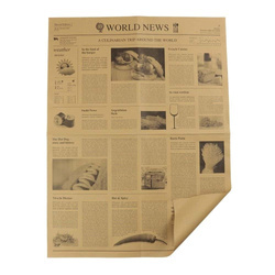 Newspaper greaseproof wrapping paper 50 x 37.5 cm 1000 pcs.