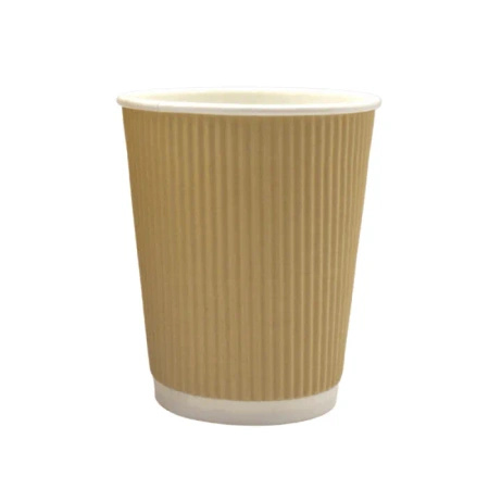Brown corrugated paper cup, dispersion, 250 ml, ¶. 80 mm 25 pcs.