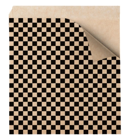 Torebka papierowa na burgera "Fitipaldi" / "Kratka" 18 x 17 cm 500 szt.