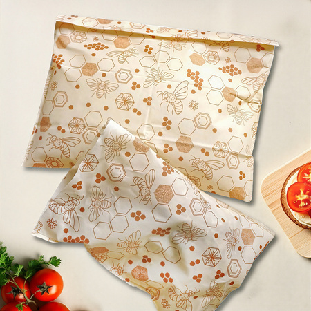 Beeswax bags “Bees” XL 36 × 32 cm, 1 pc.