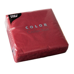 Maroon 1/4 1-layer napkins 33 x 33 cm 100 pcs.