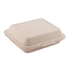 Unlined sugar cane menubox, two-layer 1500 ml, 24.1 x 21 x 4 cm 50 pcs.