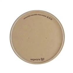 "Feel Snug" Bamboo Paper Lid for 115 mm Bowls, 25 pcs