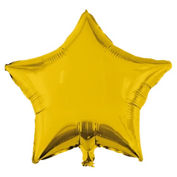 Balon foliowy "Gold Star" 46 cm 1 szt.