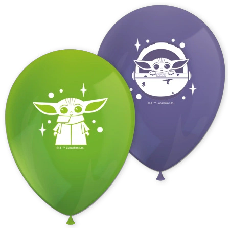Balony lateksowe "Star Wars Mandalorian", 28 cm, 8 szt.