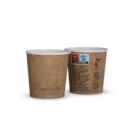 Kubek papierowy kraft Vegware 120 ml śr. 62 mm 50 szt.