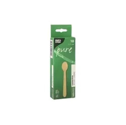 Wooden teaspoons 11 cm PURE 10 pcs.