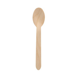 Waxed wood spoons 16 cm 100 pcs.