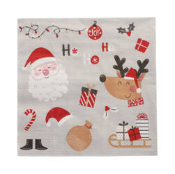 3-layer napkins Christmas 1/4 33 x 33 cm 20 pcs.