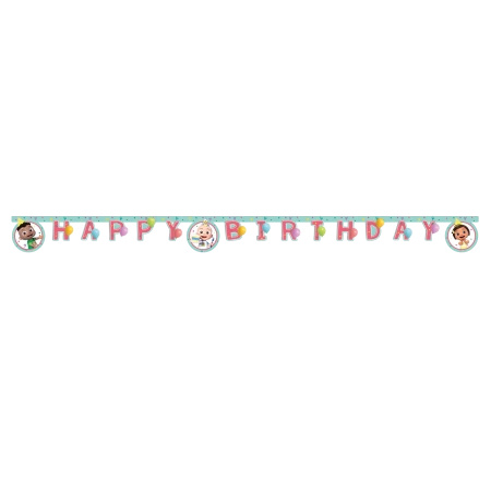 Baner urodzinowy papierowy "CoComelon", 2 m, 1 szt.