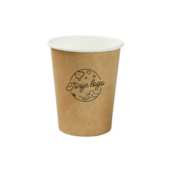 Brown paper cup, dispersion, 250 ml, ¶. 80 mm OWN PRINTING 2000 pcs.