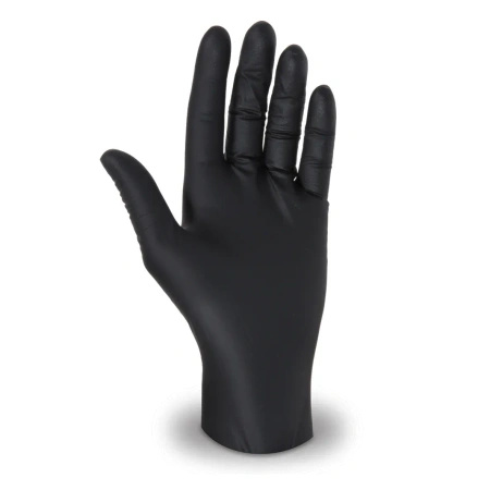 Nitrile powder-free black gloves in box, "XL", 100 pcs