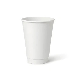 White double-wall paper cup, matte, dispersion coating, 350 ml, dia. 90 mm, 25 pcs.