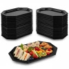 Black catering tray rPET, 35 x 24.7 cm, 10 pcs