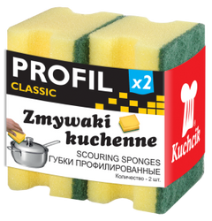 Gąbki do zmywania naczyń Kuchcik Profil 2 szt.