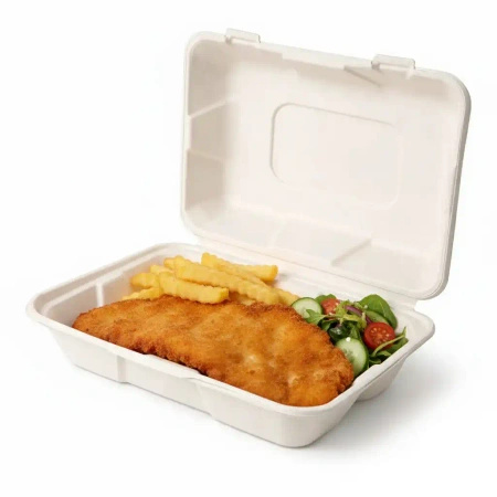 Wood pulp menubox unlined 1000 ml, 23 x 15.5 x 8 cm 50 pcs.