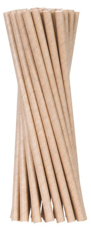 Brown/kraft paper straws 6/205 mm 500 pcs.