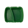 Menuboxes reusable bipartite green 24.5 x 20 x 4.5 cm 60 pcs.