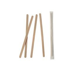 Wooden stirrer 11 cm individually packed 1000 pcs.