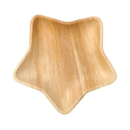 Palm leaf plate "Star" 22.3 x 20 x 2.3 cm, 6 pcs.