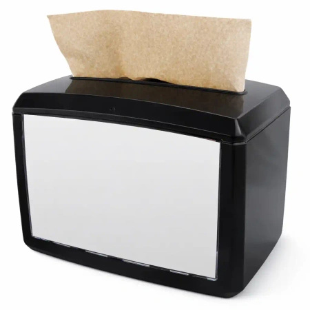 Clarina Napkin Dispenser 16 x 20 cm black plastic, 1 pc.