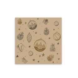 3-Ply “Christmas” napkins, 1/4 Fold, 33 x 33 cm, 20 pcs.