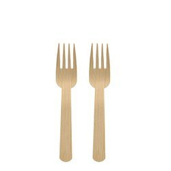 Forks made of bamboo 14 cm PURE 50 pcs.