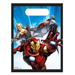 Torebki foliowe "Avengers" 17 x 23 cm 6 szt.