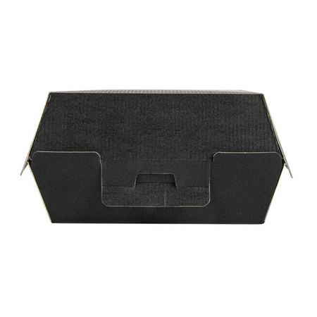 Thermal burger box black, size "M", 13 x 12.5 x 9 cm 50 pcs.