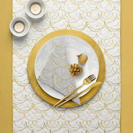 PREMIUM paper runner in roll, "Festive Garland", 40 cm x 24 m 1 pcs.