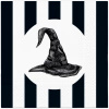 Serwetki 3-warstwowe "Striped Hat / Halloween", 1/4, 33 x 33 cm 20 szt.